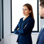 Business Meeting Observation**

"A professional businesswoman observing a business meeting in a modern office setting, focusing on the body language of the participants, appropriate attire, fully clothed, safe for work, perfect anatomy, natural proportions, professional photography, high quality, modest clothing, family-friendly. The businesswoman is taking notes, carefully analyzing the gestures and expressions of her colleagues."

**
