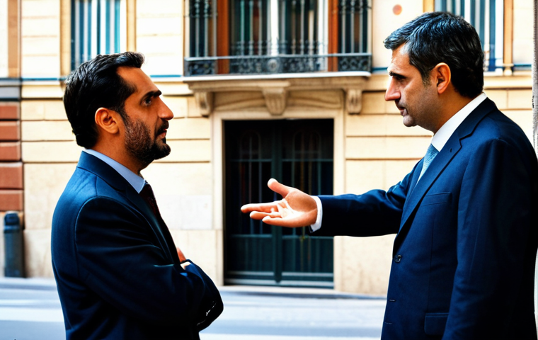 비언어적 신호로 상대방의 반응 예측하기 - A Negotiation in Barcelona**
"A well-dressed individual, fully clothed in professional attire, subt...
