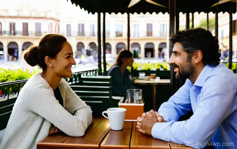 비언어적 커뮤니케이션의 실수 피하는 법 - **Prompt: The Subtle Power of Gestures and Posture in a Spanish Social Gathering**
"A vibrant, h...